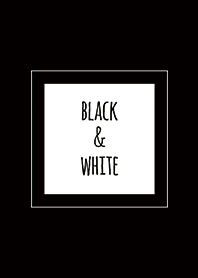 สี่เหลี่ยมสีดำและขาว Bicolor/Line Square