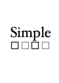 Simple -Black and White-