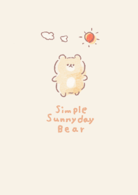Simple Sunny Day Bear Beige