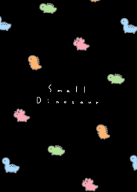 Small Dinosaur pattern/black,colfil