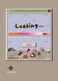 砂浜のクッキーたち