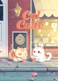 the cat couple and cafe