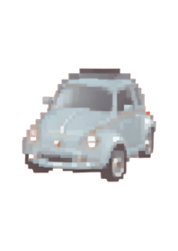 Car Pixel Art Theme  BW 03