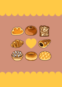 ポップでかわいい 焼きたてパン