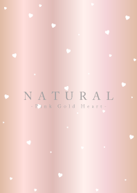 NATURAL -Pink Gold Heart-