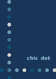 chic dot*navy