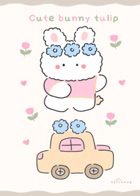 Cute bunny tulip   ^_____^