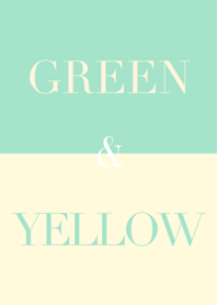 green & yellow.