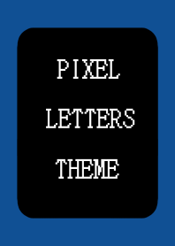 PIXEL LETTERS THEME[BLACK]j-NAVY BLUE
