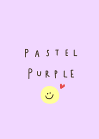 Cute pastel purple and smile.