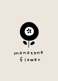 Stylish monochrome flowers.