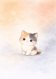 Kitten orange and gray two-color soft