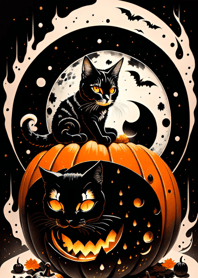 halloween cat 68153E