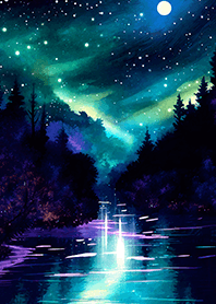 Beautiful starry night view#2998