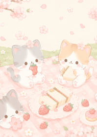 Lovely Pastel Kitten Picnic 004