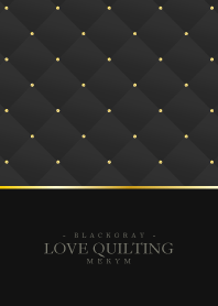 LOVE-QUILTING BLACK GRAY 16