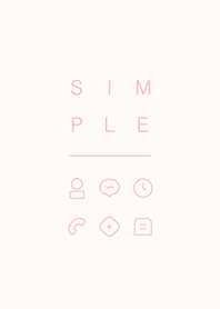 SIMPLE / ivory-pink