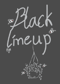 Black lineup(Flower+Bee)