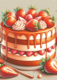 Strawberry Caramel Cake