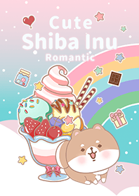 Shiba Inu Galaxy sweets Gradient pink