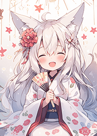 超卡哇伊的狐狸女孩❤