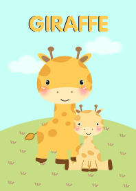 Cute giraffe and Baby theme