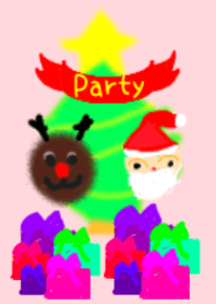 花のクリスマスパーティー