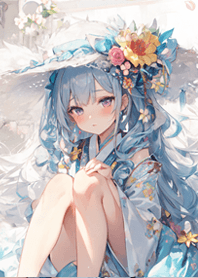 下雨中的櫻花妹