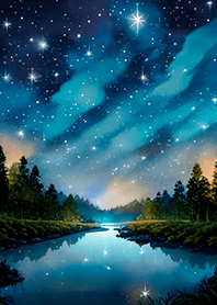 Beautiful starry night view#1425