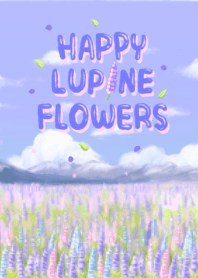 Happy lupine flowers ( Revised )