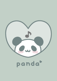 熊貓 音符 [暗綠色]