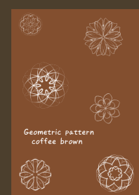 Geometric pattern coffee brown