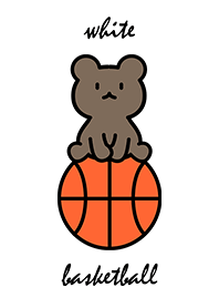 basketball and sitting bear...