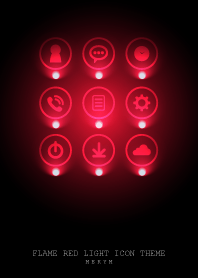FLAME RED LIGHT ICON THEME 2