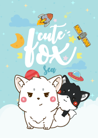 Fox Lovely Galaxy Sea