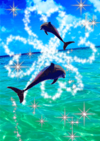 lucky Clover beige dolphin