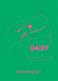 Birthday color April 27 simple