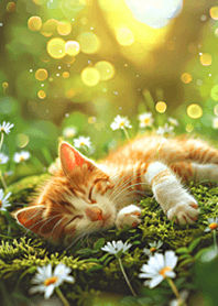 Cat taking a nap