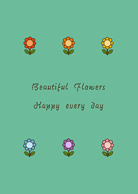 幾朵小花兒(薄荷綠色)