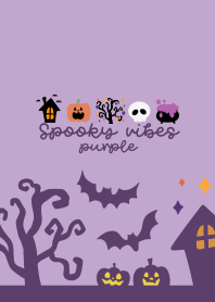 Halloween Spooky vibe purple theme
