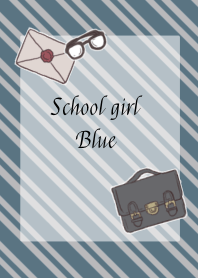 School girl blue