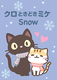 クロときどきミケ【雪】