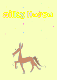 Milky horse