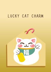 LUCKY CAT CHARM-GOLD