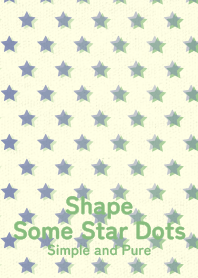 Shape Some Stars Dots Salvia Blue