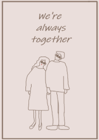We're always together_fallpinkbrown
