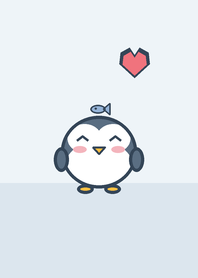 Minimalist Cute Penguin Solid Color