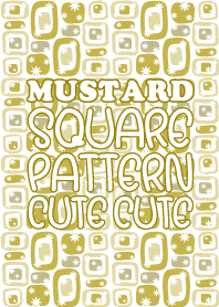 mustard square pattern cute cute