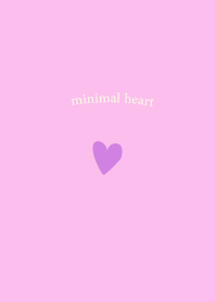 Simple Mini Mini Heart-purple x pink
