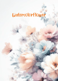 Watercolor-White Flower 47